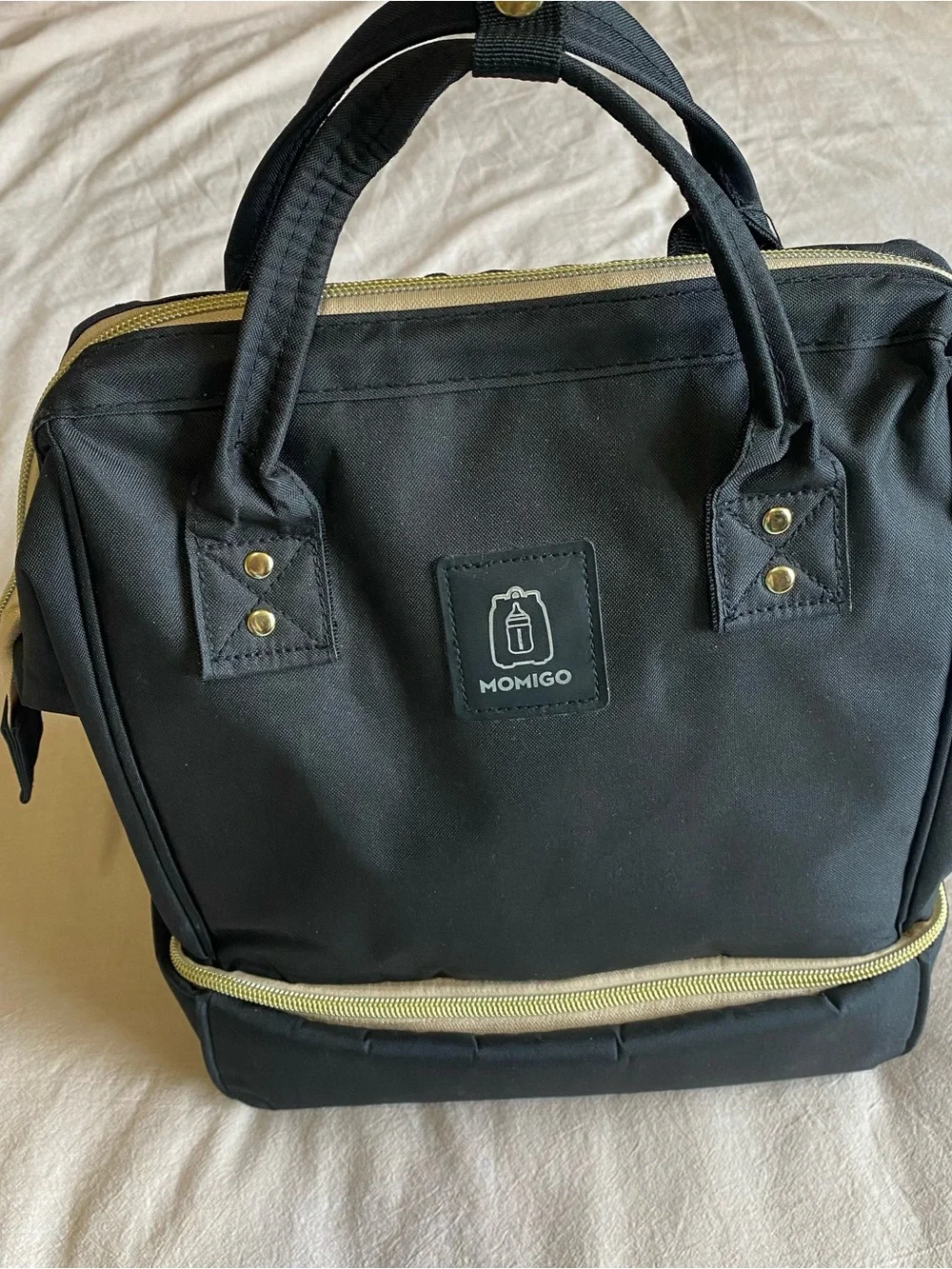 MOMIGO Breast pump Backpack, Black Insulated, Cooler, Bag